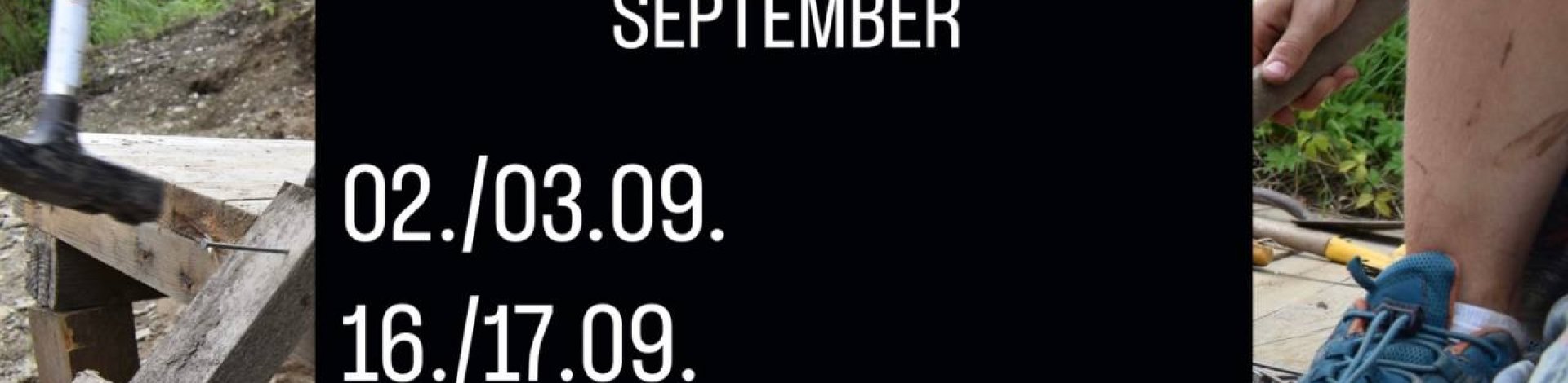 Wochenend-Öffnungszeiten im September 2023