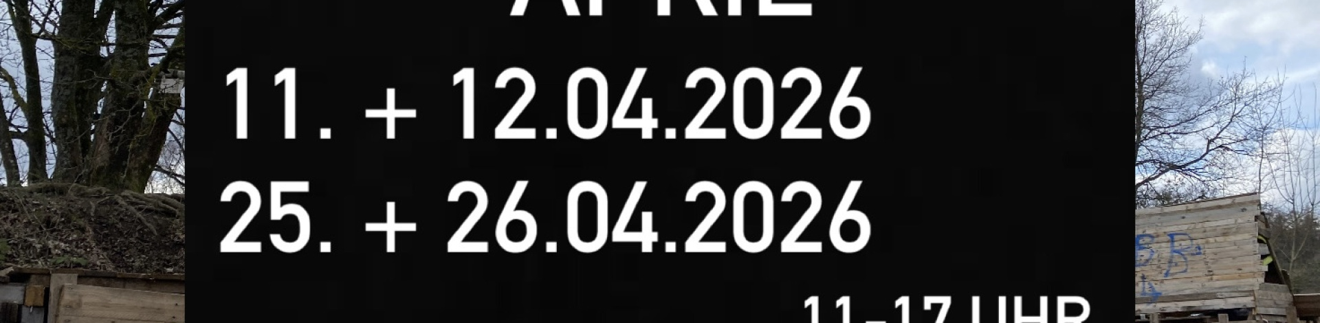 Wochenendöffnungszeiten im April 2026