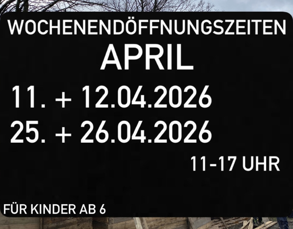 Wochenendöffnungszeiten im April 2026