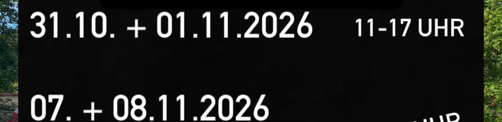 Wochenendöffnungszeiten im November 2026